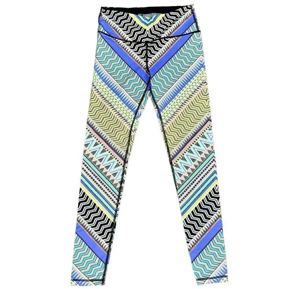 Victoria's Secret VSX Knockout Multi-Colored Geometric Leggings Small
